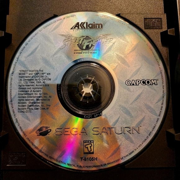 Vintage 1995 Sega Saturn Street Fighter Video Game Complete w/ Book Rated Teen - Picture 12 of 12